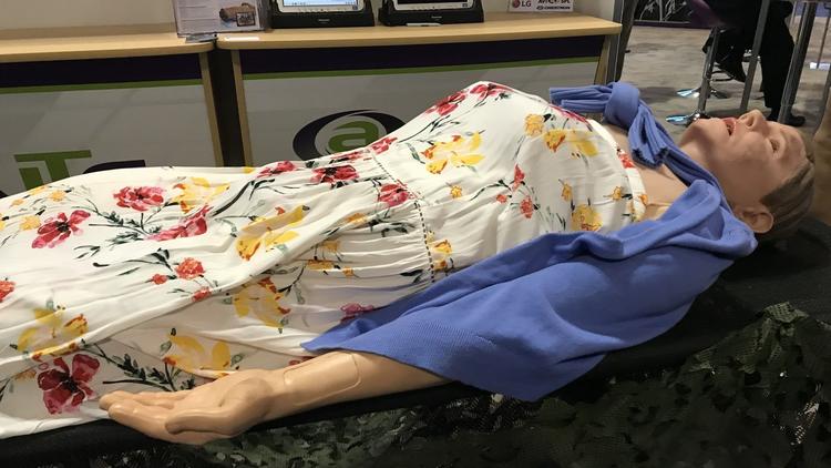 A prototype of a female mannequin for use by the U.S. Army's medics has been produced by Orlando's Simetri.