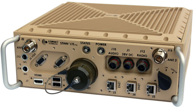 CORNET Technology’s STINN LTEmp Manpack 4g LTE Deployable Base Station (Cell Tower in a Rucksack)