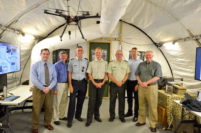 Photo of Dutch Medical Officers and the TATRC Team