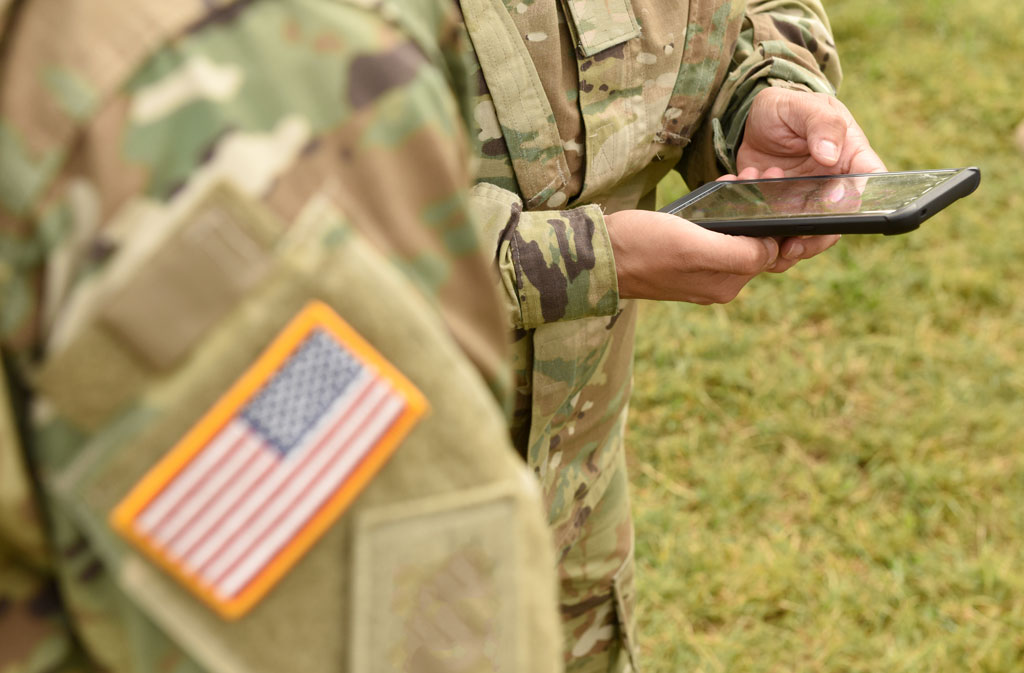 Mobile device with mCare app and diabetes monitor