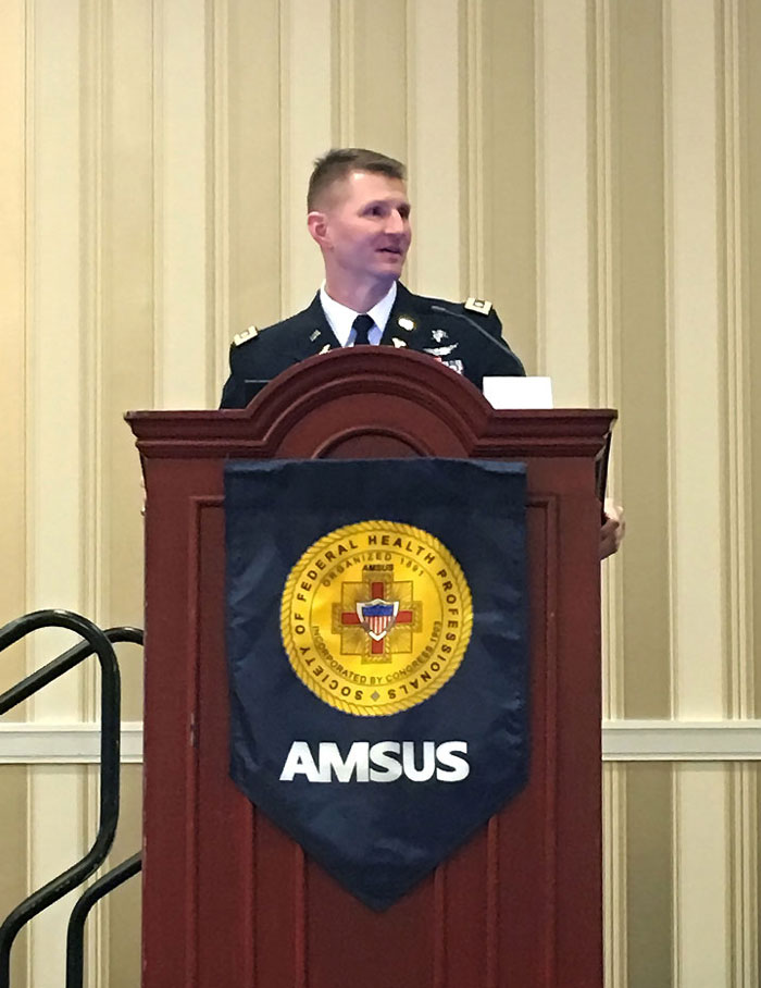 LTC(P) Pamplin discussed Virtual ICUs/Mobile ICUs at AMSUS.