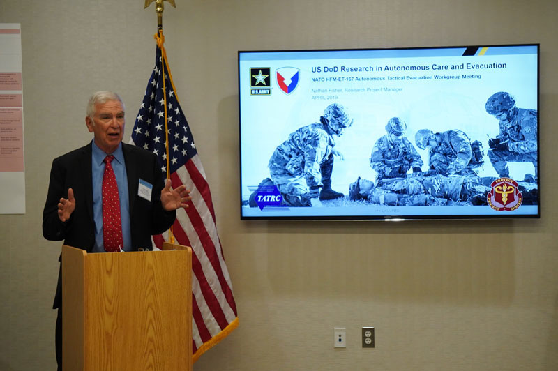 Dr. Gary Gilbert (MISL) opens up proceedings at this year’s NATO Working Group.