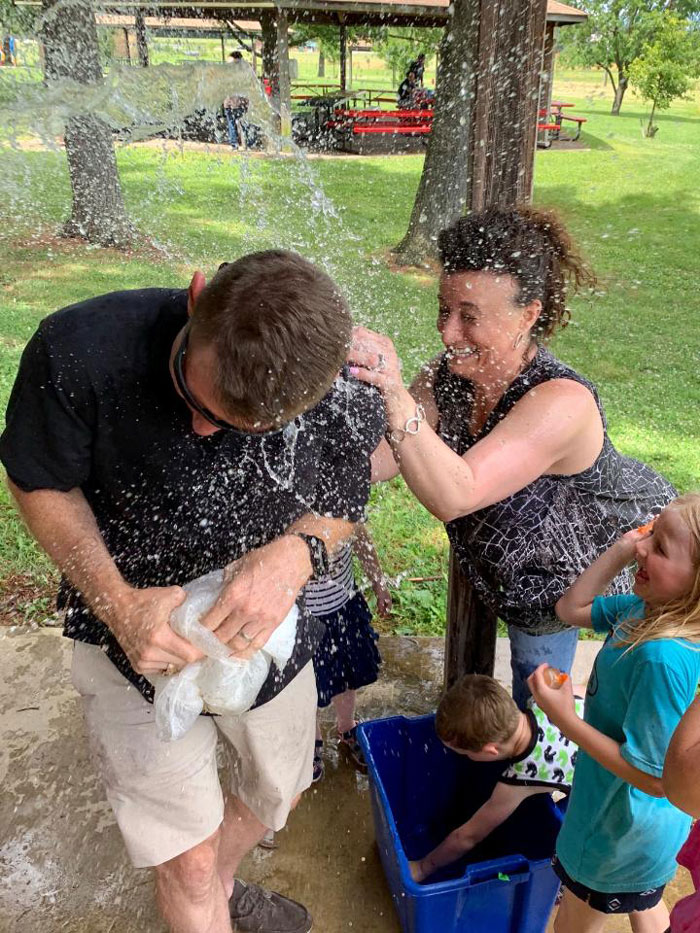 Not even the Director was safe from this year’s water balloon battle royale!