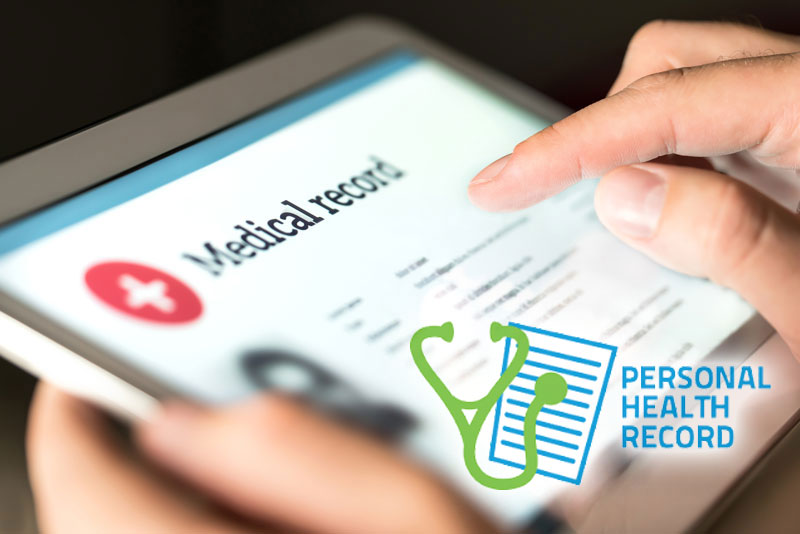 Personal Health Record graphic.
