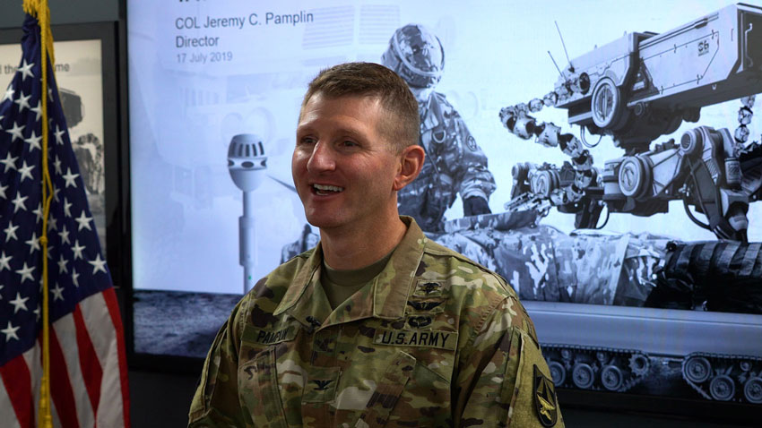 COL Pamplin shared his core ideals at TATRC’s Town Hall which are: Never be content with the status quo; create an environment that people want to be part of; and be honest with yourself and others.