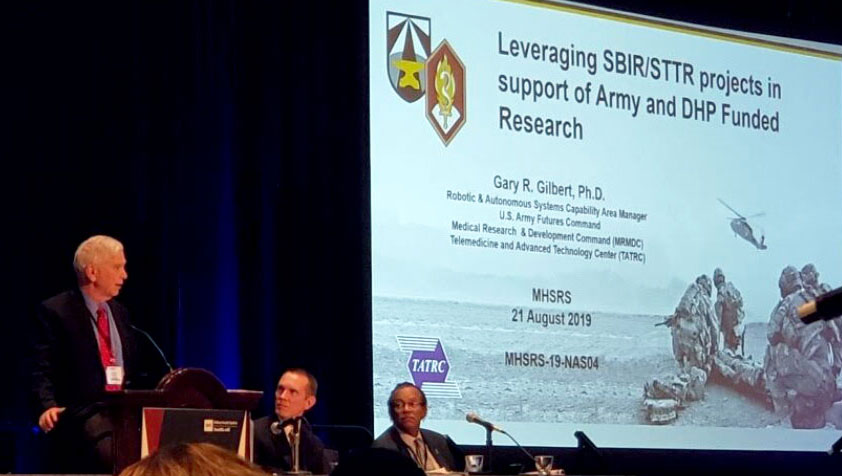 Dr. Gary Gilbert, MISL Lab Lead, speaks about the success of leveraging SBIR/STTR projects in support of Army research.