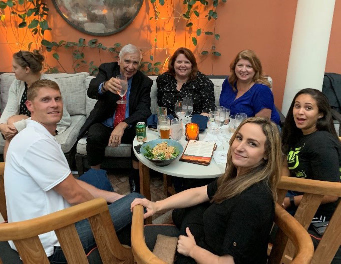 Team TATRC takes a break from the MHSRS action and share ideas over a meal.