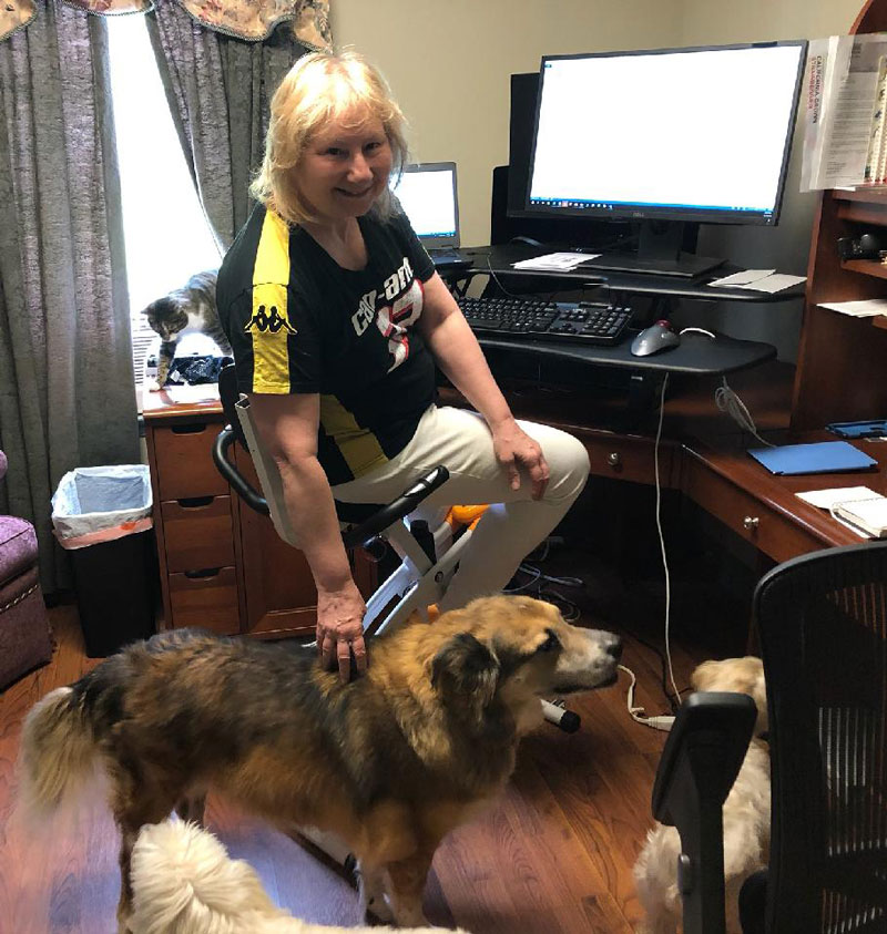 Ms. Cheryl Merrit and her K-9 crew crafted some ‘pawfect’ masks of their own!