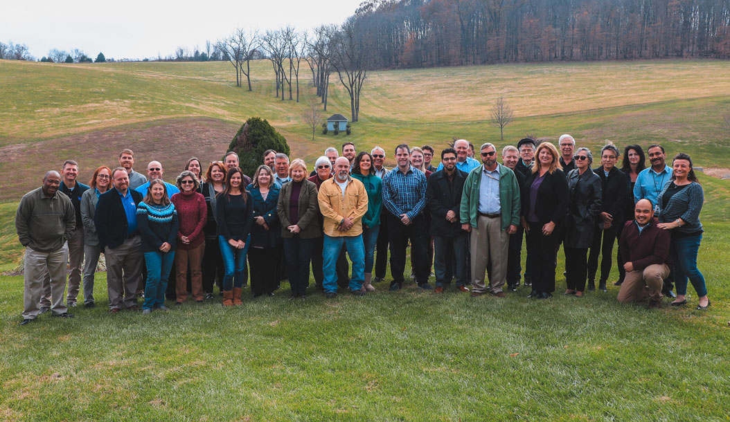 Team TATRC gathers for rare cross-lab photo op during the Strategic Planning.