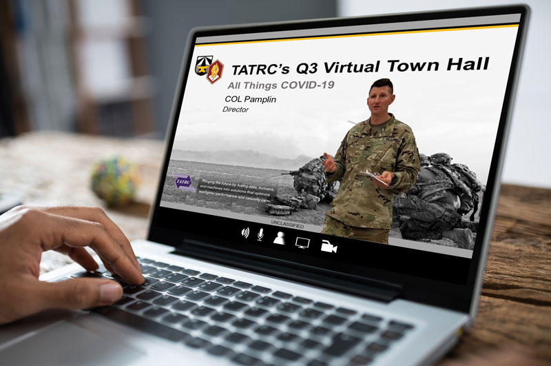 TATRC’s first-ever Virtual Town Hall held amidst the quarantine.