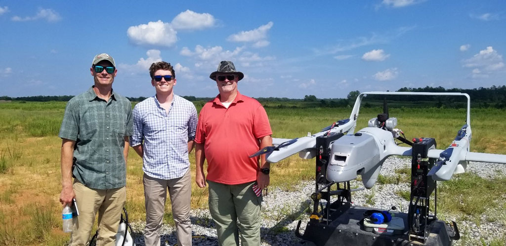 From left to right: Mr. Nate Fisher, MedRAS Division Chief, Mr. Zack Buono, MedRAS Biomedical Engineer, and Mr. Don Choate, long time TATRC partner, in attendance at the MMSPIX '21 event.