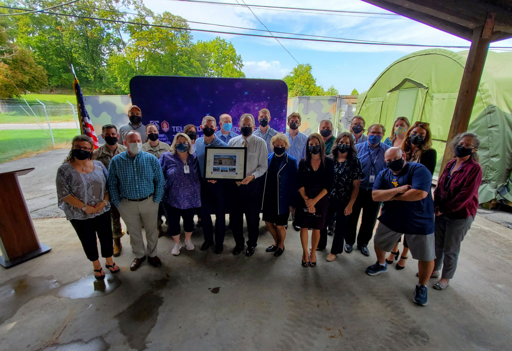 Inspite of COVID-19 restrictions, the TATRC family was in attendance physically and virtually to congratulate Mr. Dempsey on his well-deserved retirement.
