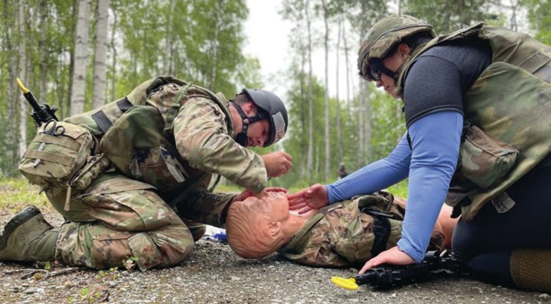 Soldiers execute a field training exercise at Joint Base Elmendorf-Richardson. (JBER)