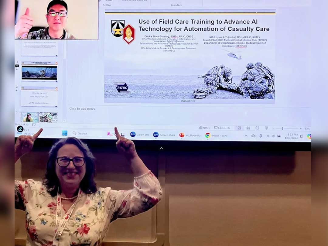 Photo of MMSIV Chief presenting at University of Lynchburg