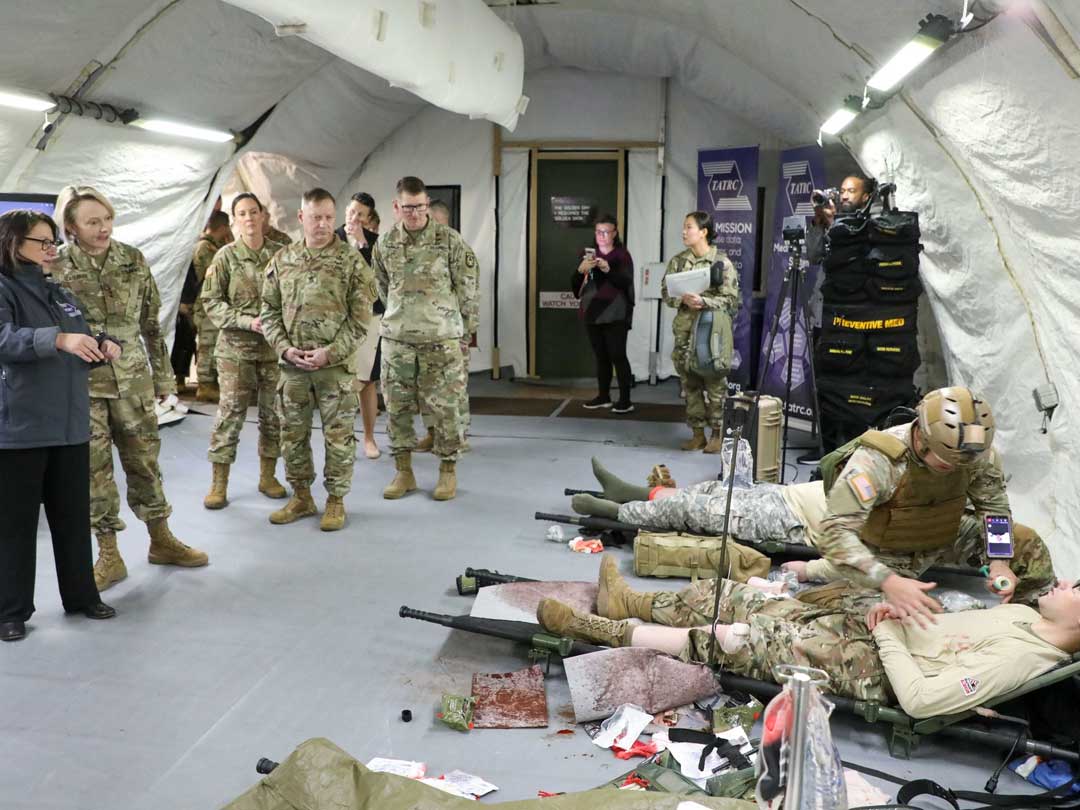 Army Surgeon General, LTG Mary Izaguirre, visits TATRC