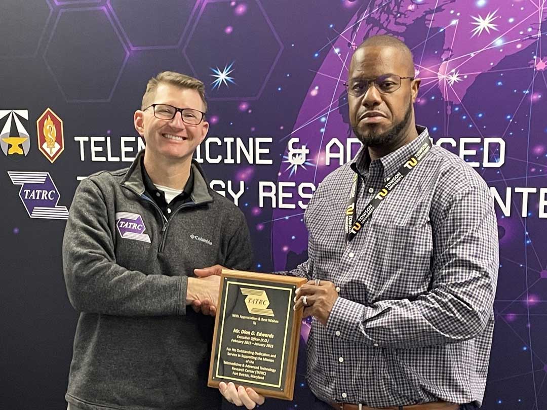 Photo of TATRC's Commander and XO